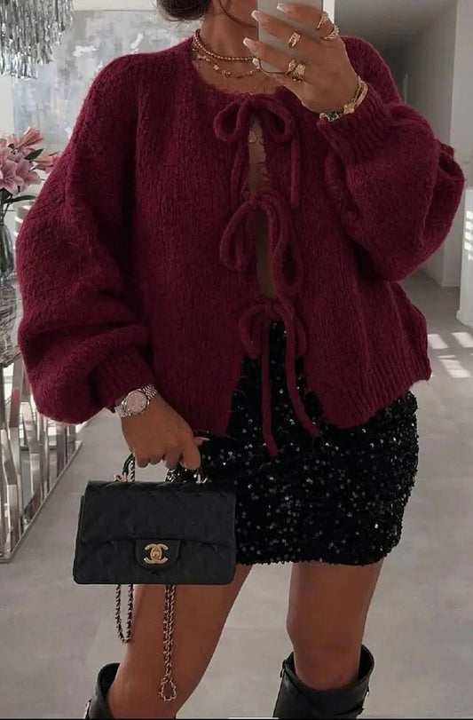 Cardigan Amalya - Bordeaux ❤
