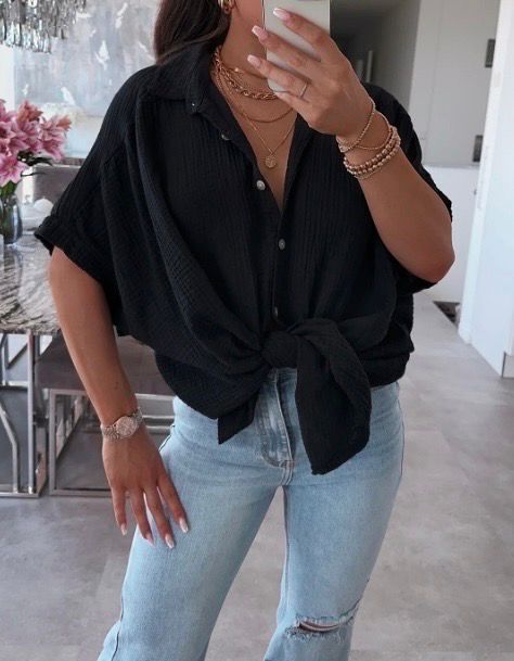 Musselinbluse - Chiara 🖤